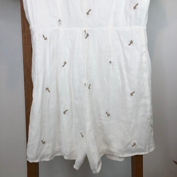 đť…şwhite romper with palm trees - Picture 15 of 17